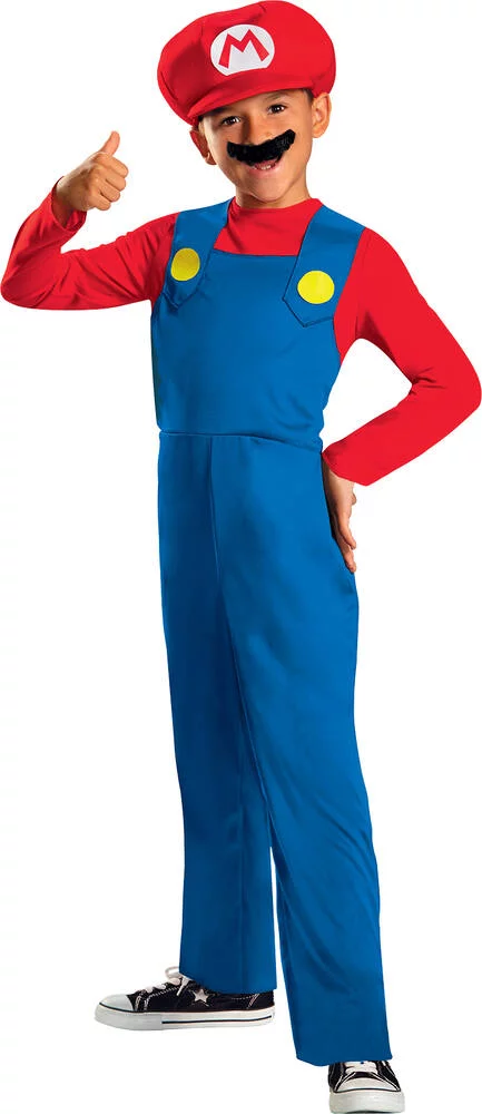 NINTENDO MARIO - DEGUISEMENT TAILLE 7-8 ANS