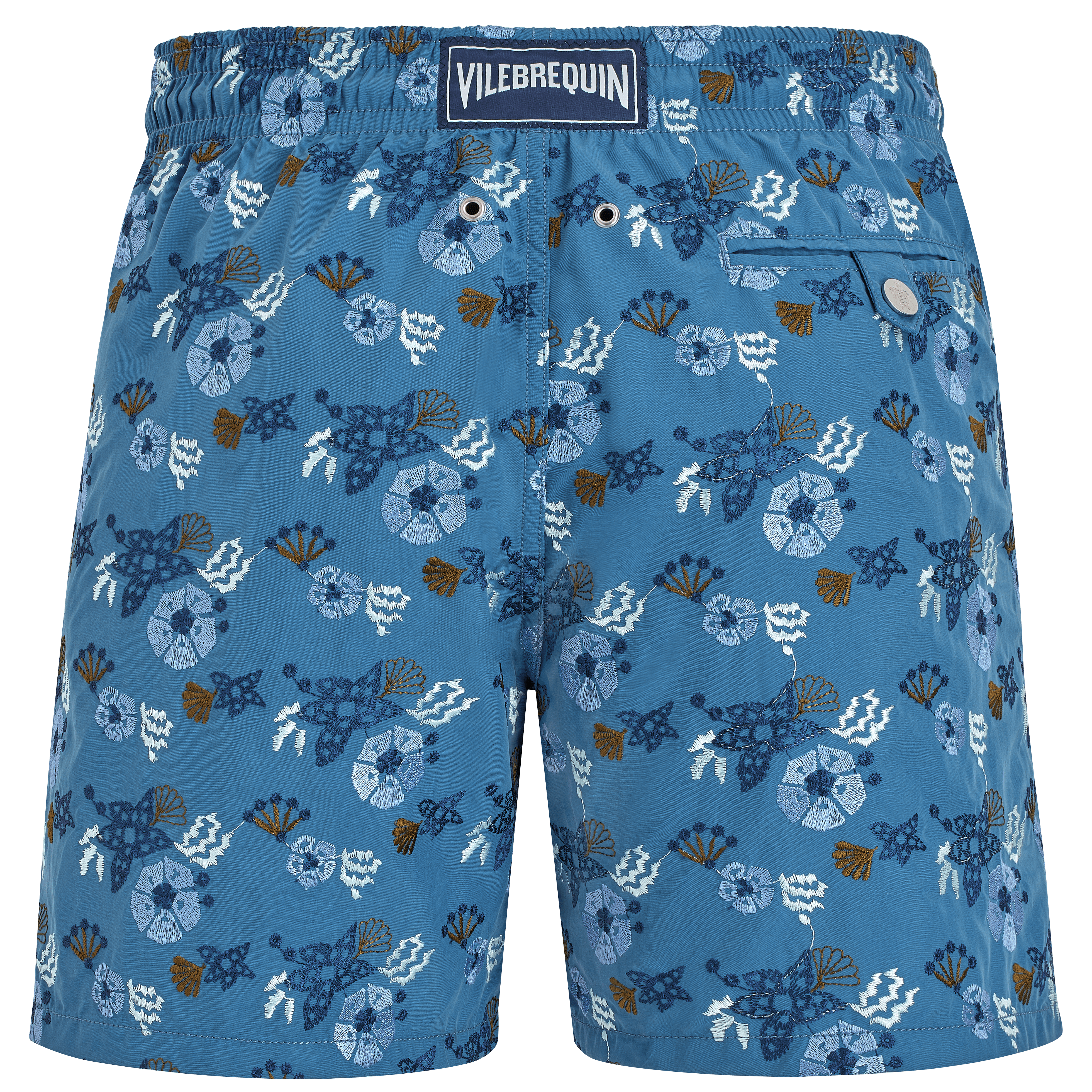 Maillot de Bain Homme Brodé Flowers and Shells