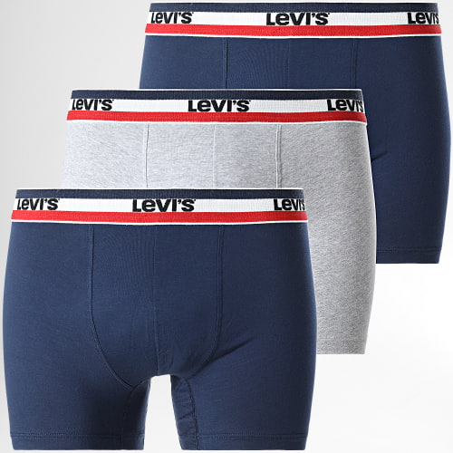 Lot De 3 Boxers 100002870 Bleu Marine Gris Chiné