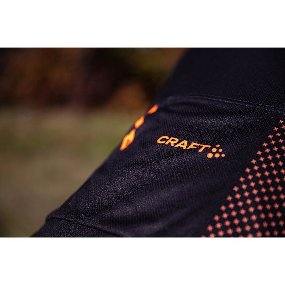Craft LMTD Fietsshirt Lange Mouwen Zwart/Oranje Heren