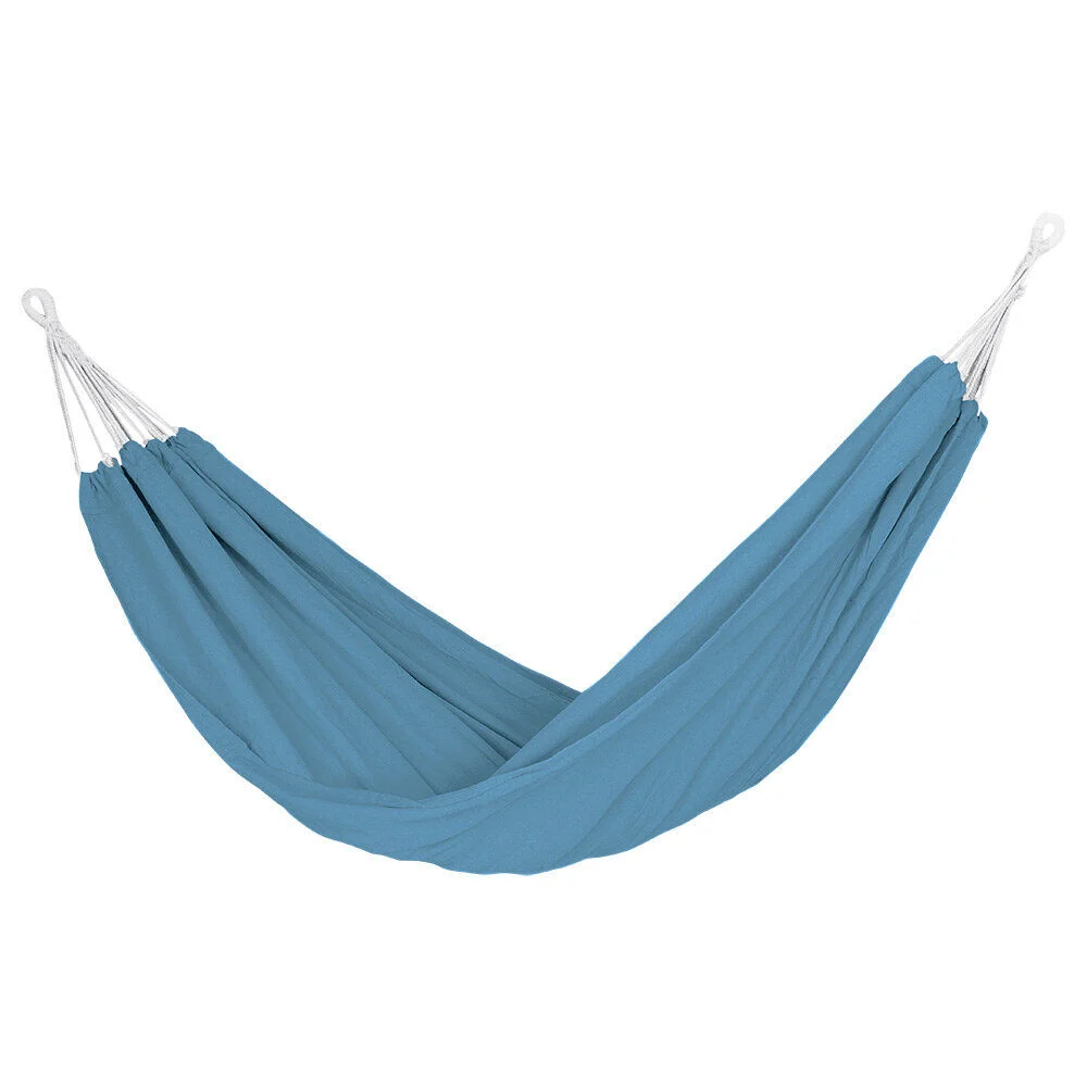 Hamac à suspendre Corfou 2 personnes polycoton bleu L200xl150cm