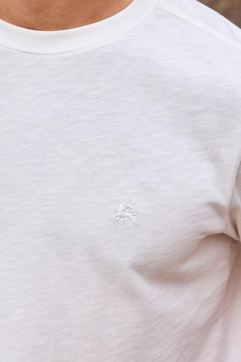 Lerros witte heren t-shirt