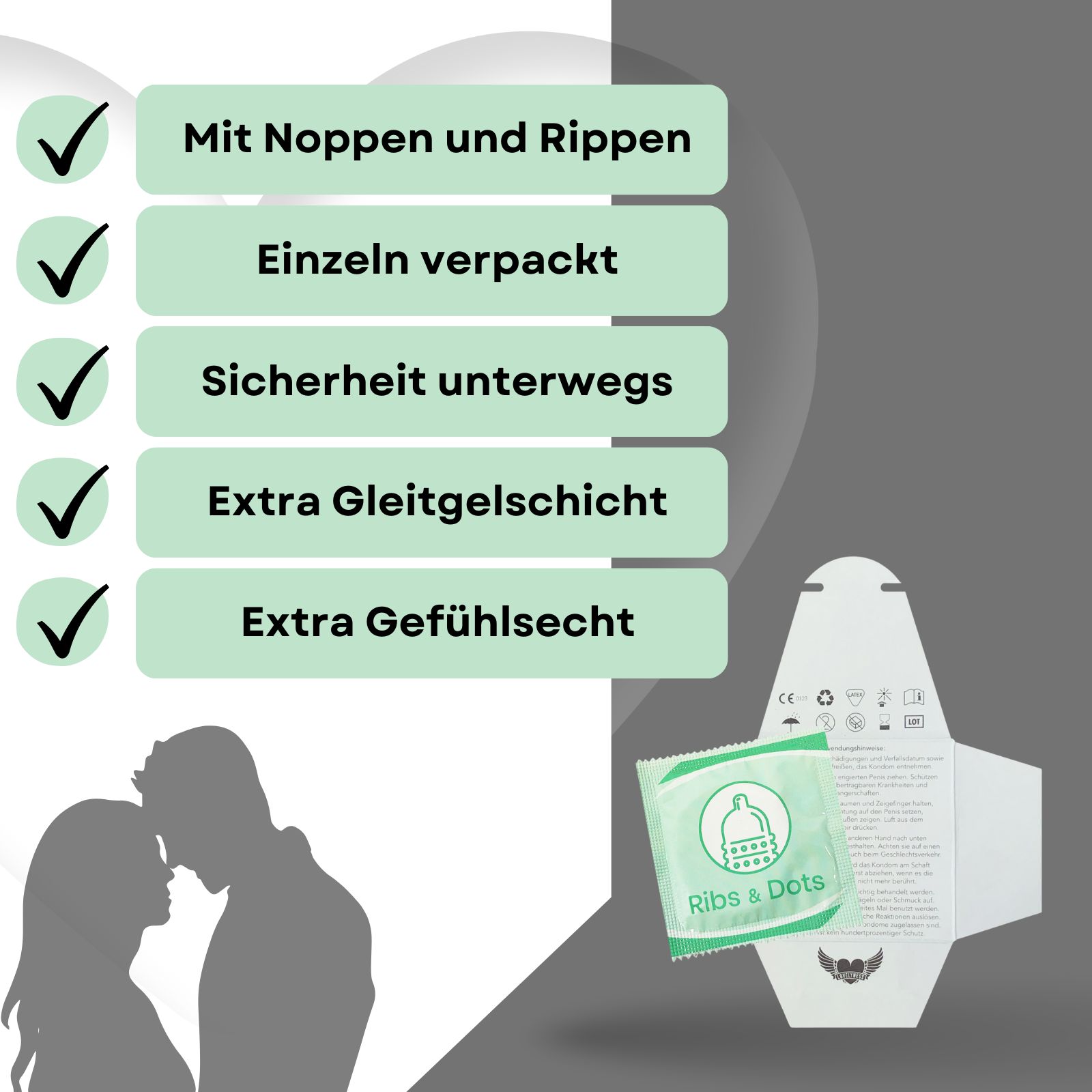 Lovelyness - Kondome mit Noppen und Rippen
