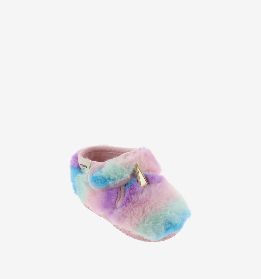 OJALÁ MAISON LICORNE Pantoufles type bottines pour filles ROSA