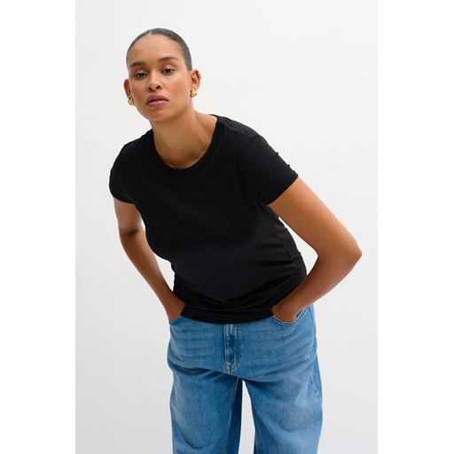 My Essential Wardrobe 16 The Modal Tee T-shirt, Sort, S