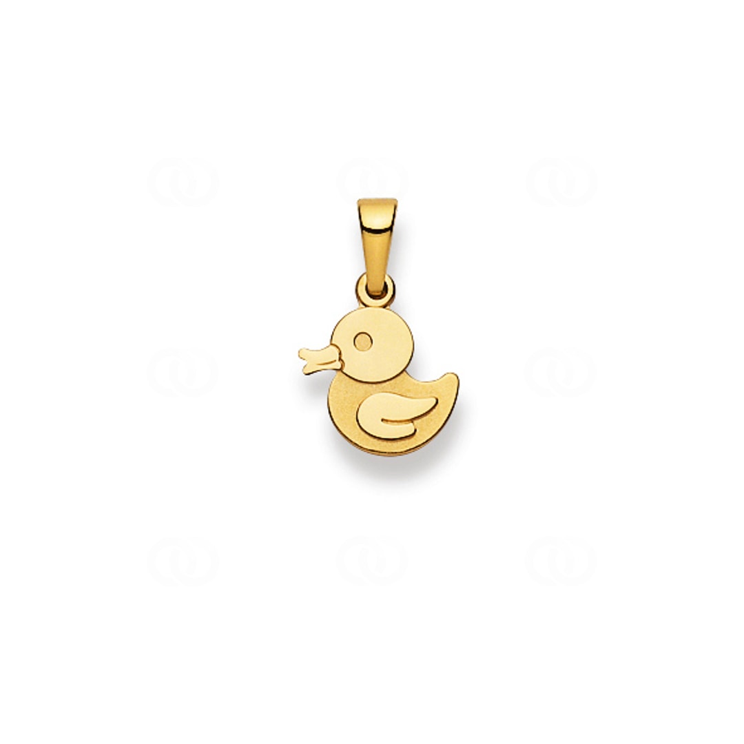 Anhänger 750/18 K Gelbgold Ente