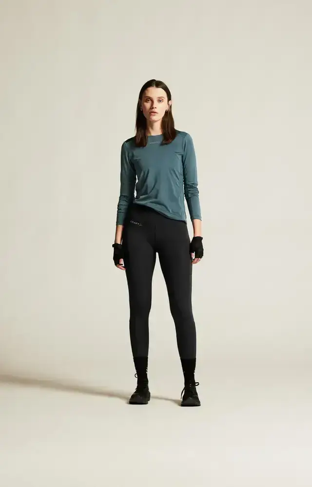 Craft ADV Essence 2 Hardloopshirt Lange Mouwen Blauw Dames