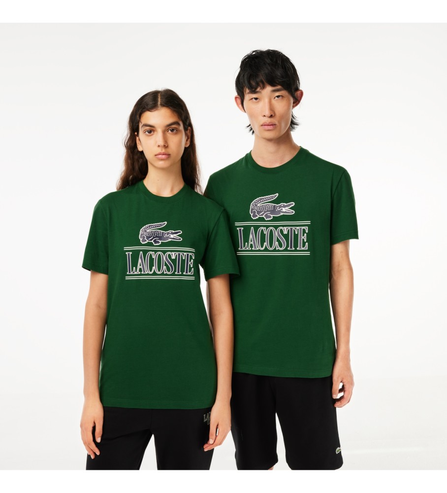 Camiseta Lacoste com logo verde