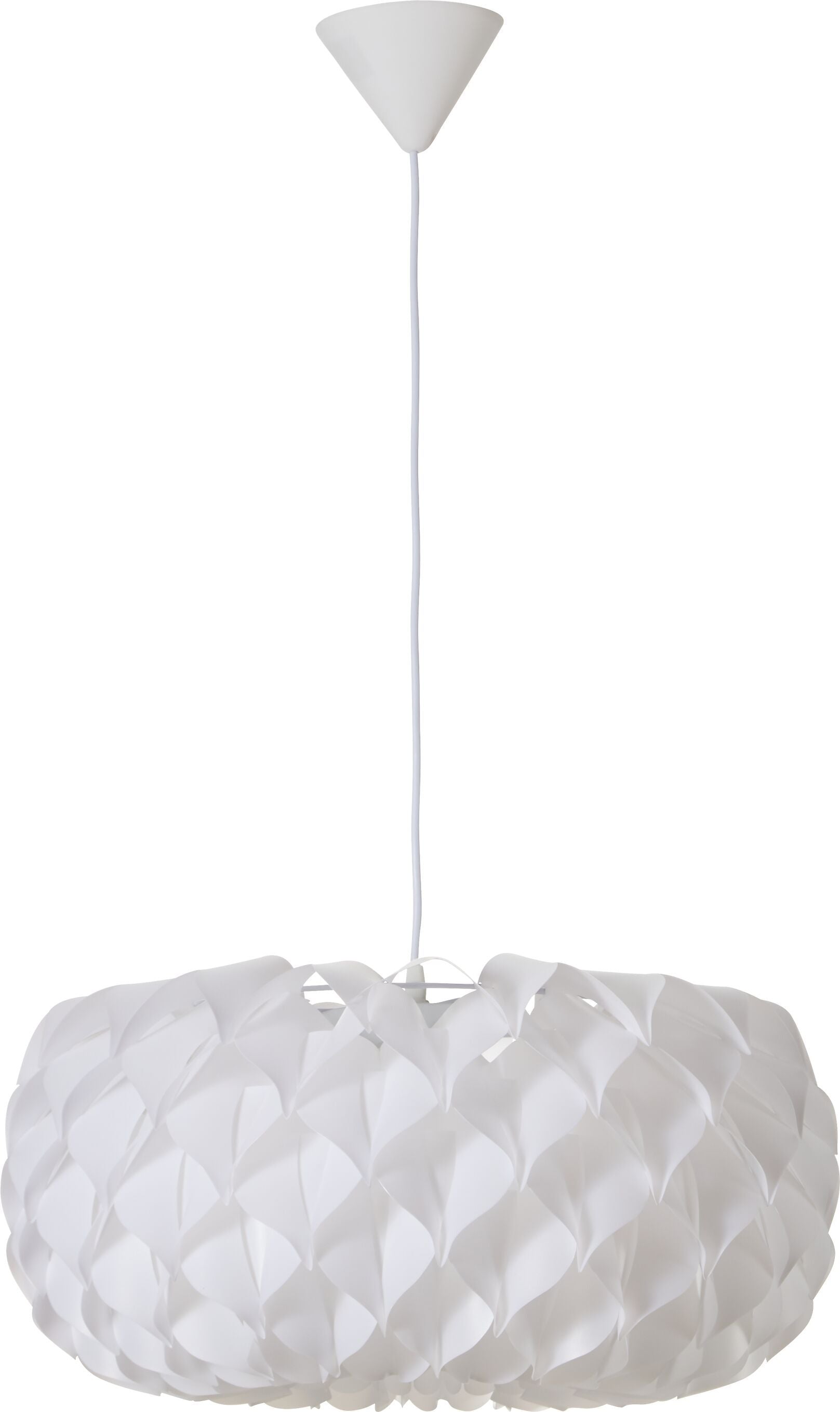 ALICE Hängeleuchte - Weiss / B: 54.0 cm x T: 54.0 cm x H: 113.0 cm