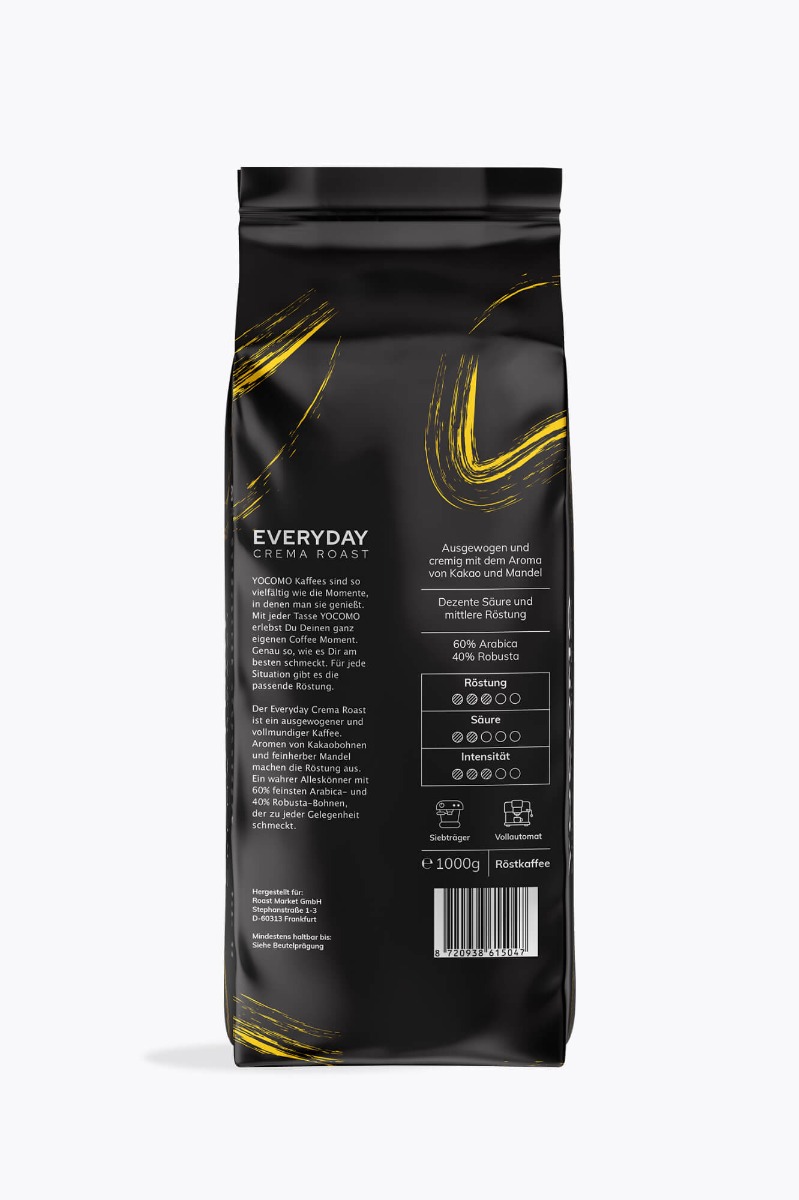 YOCOMO Everyday Crema Roast Vorteilspaket 6kg