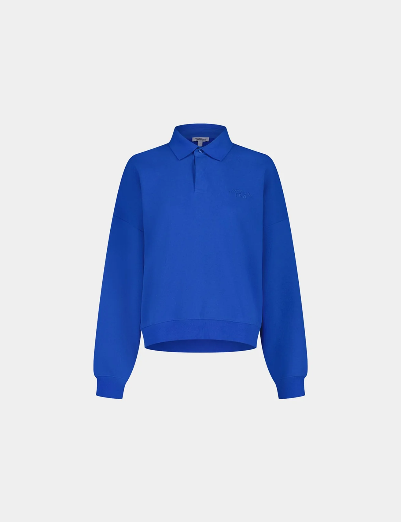 Polo oversize bleu ocean