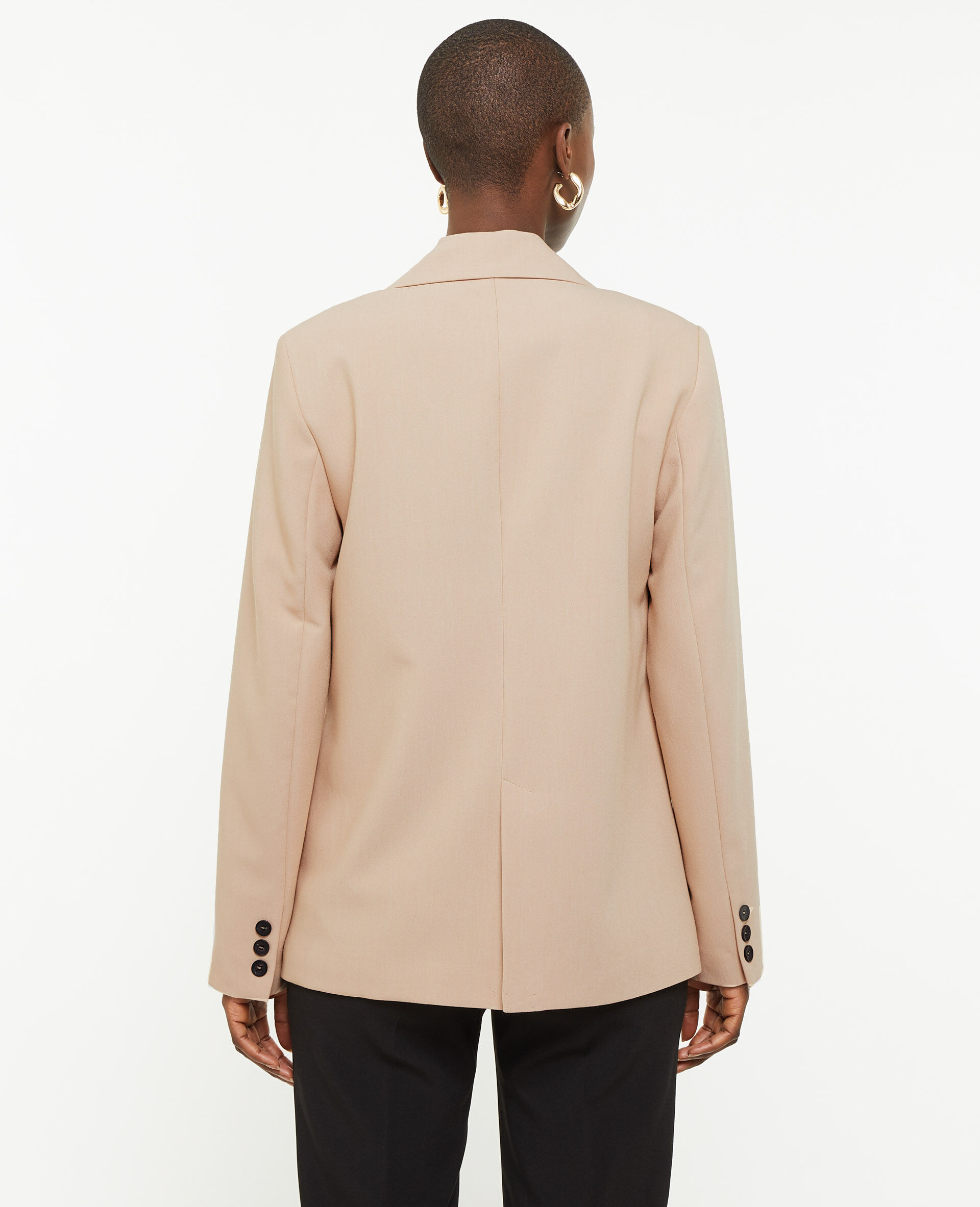 Veste blazer droite - Beige