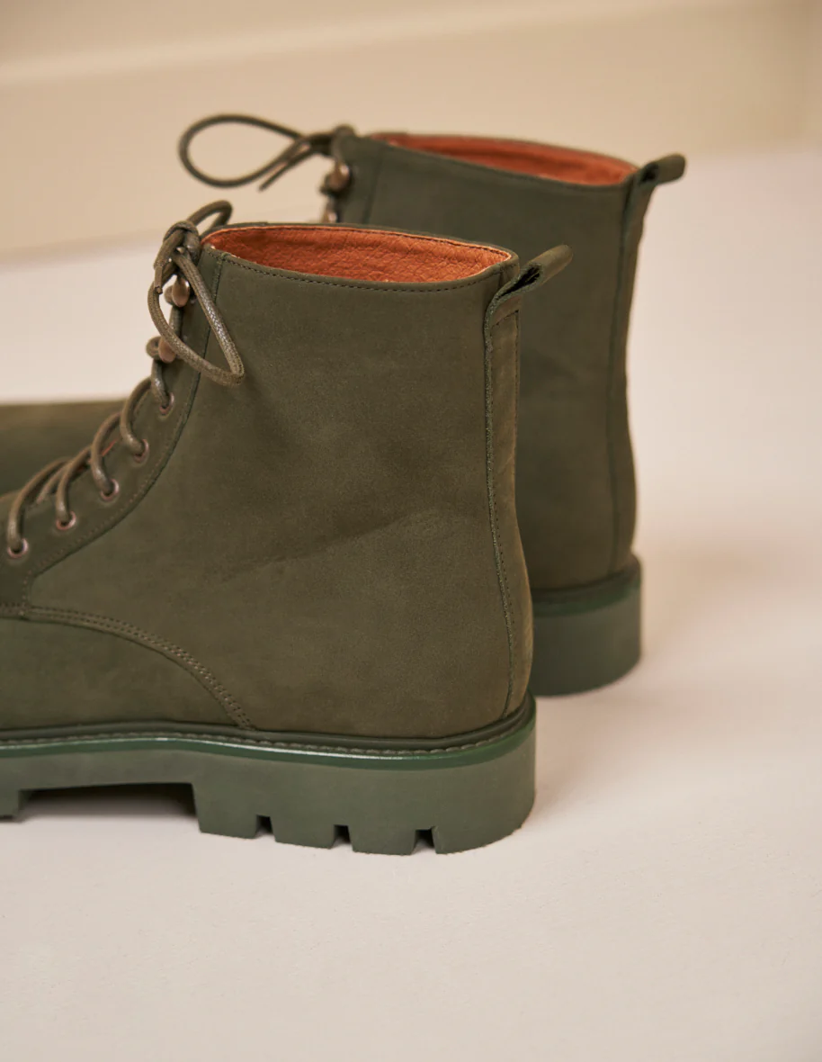 Bottines Théodore - Nubuck kaki