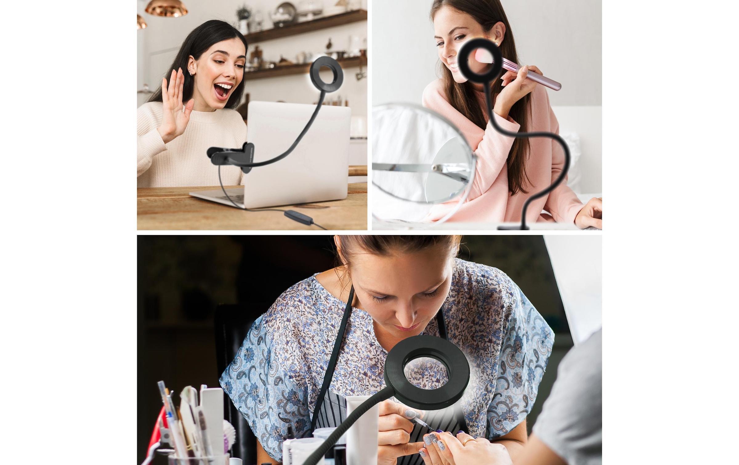 Rio Klemmleuchten »Rio Beauty Station Ringlicht LISR«