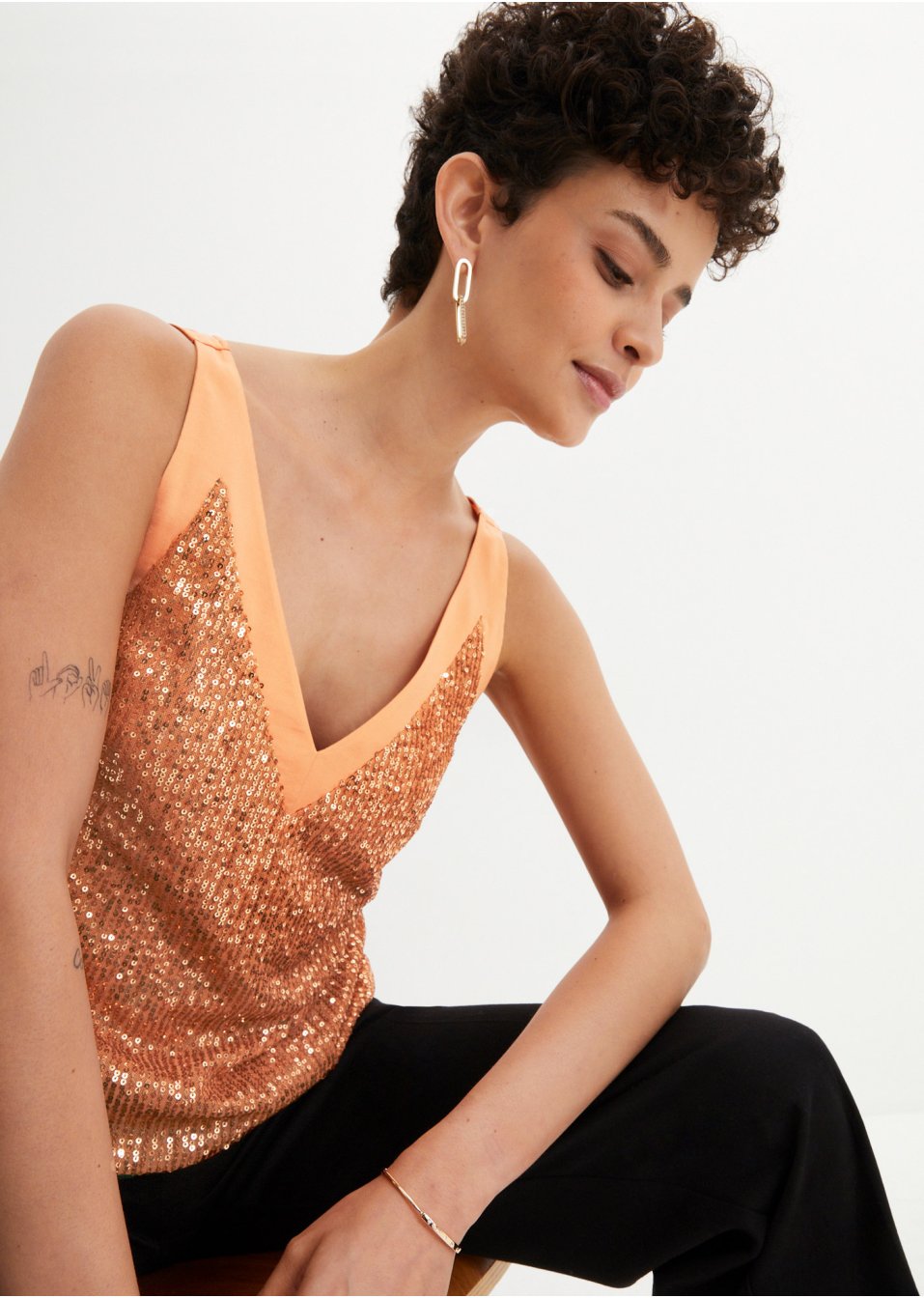 Top à sequins