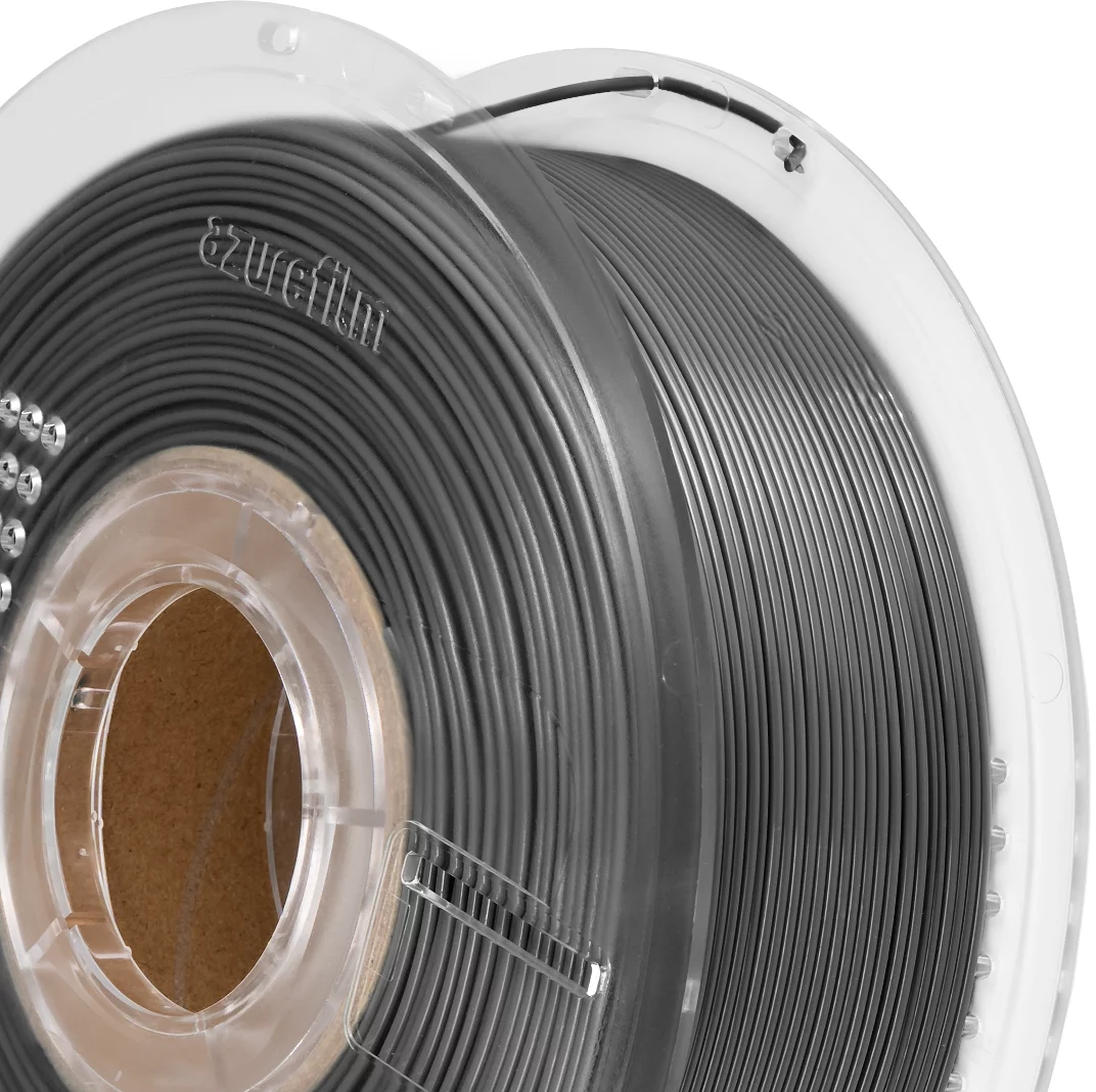 AzureFilm  PETG Hyper Speed Grey, 1,75 mm / 1000 g    Hochwertiges Universal-Filament