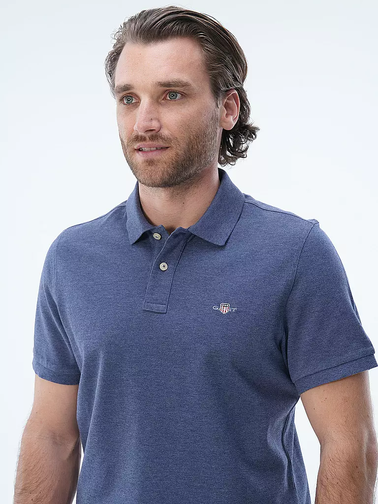 GANT Poloshirt Regular Fit blau