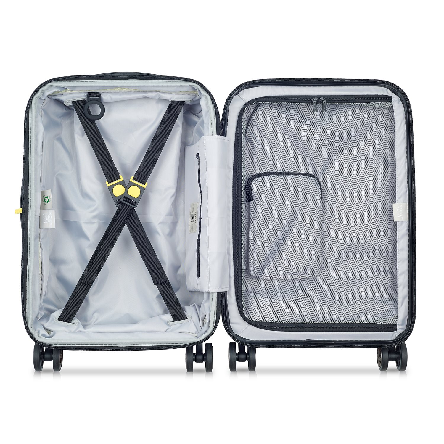 Delsey Shadow 5.0 Cabin Trolley Expandable Front Pocket blue