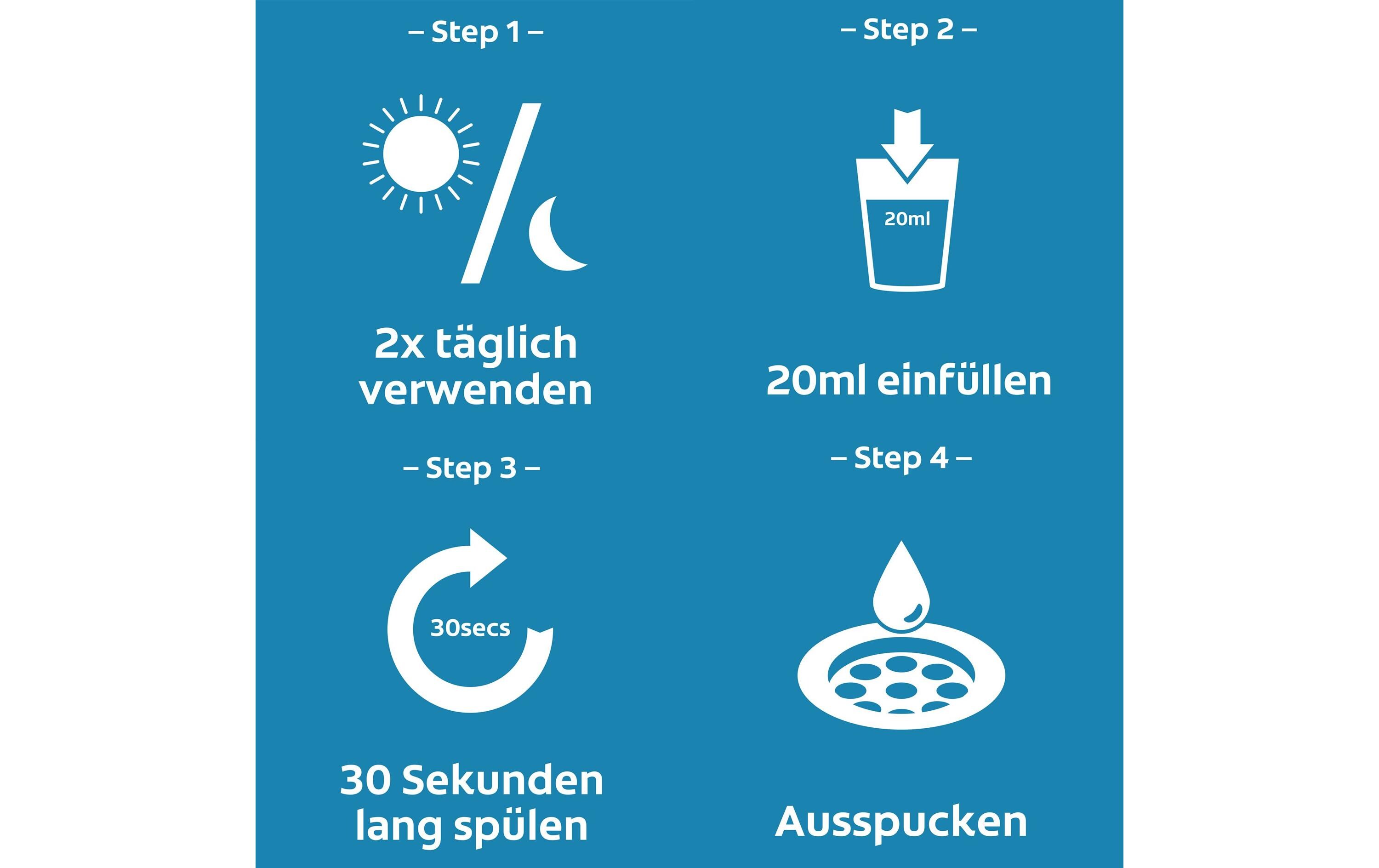 Mundspülung Plax Cool Mint 500 mlZahnspülung für langanhaltenden und frischen Atem gegen Mundgeruch