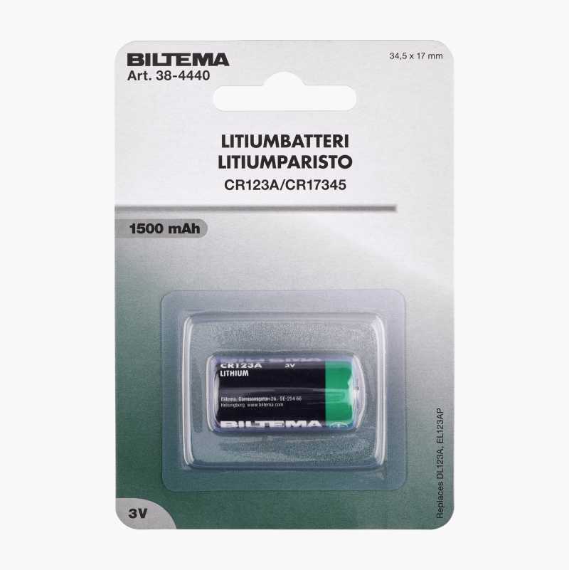 CR123A litiumbatteri, 3 V