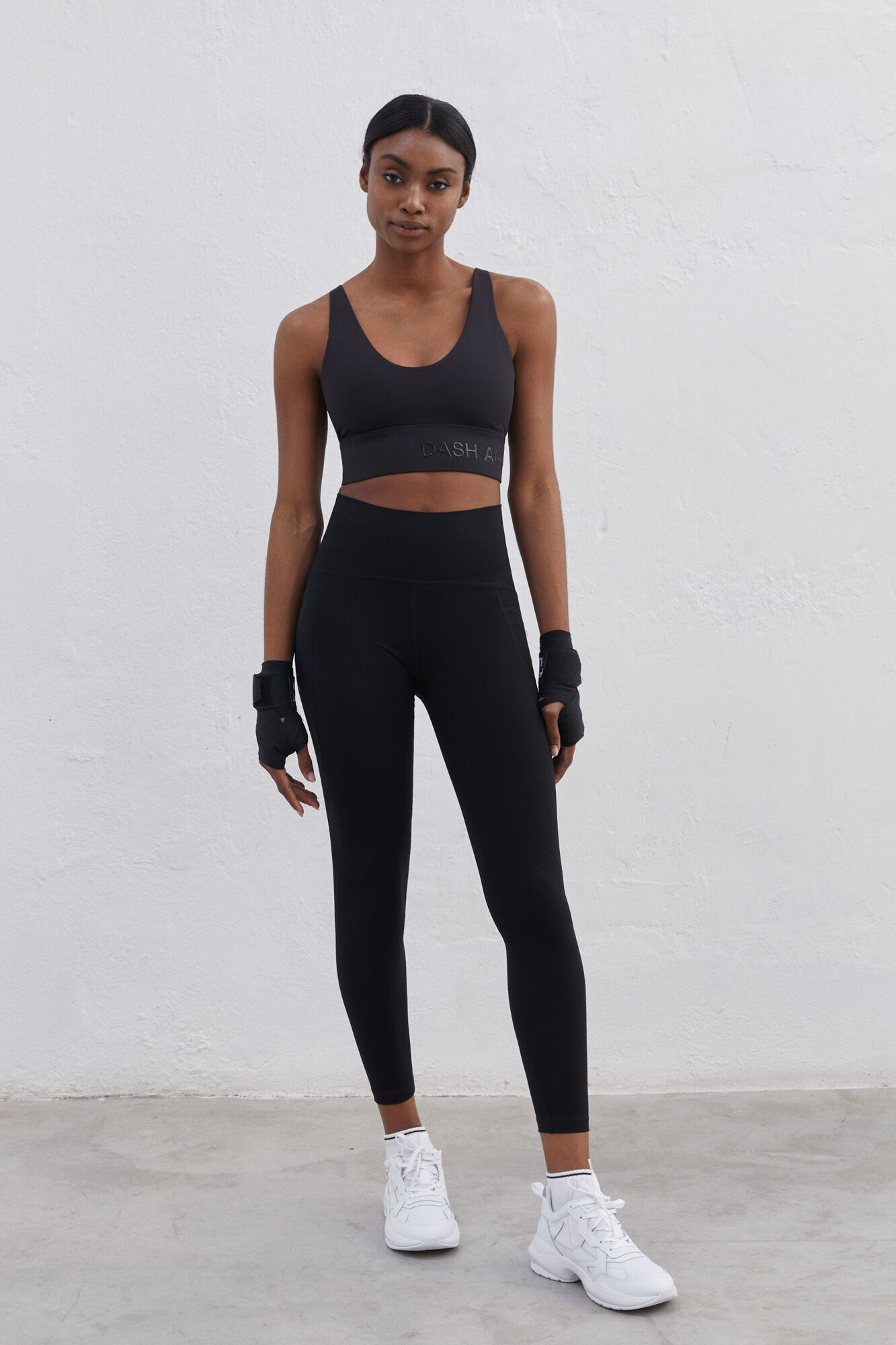 Legging preta de microfibra Power Sculpt - preta
