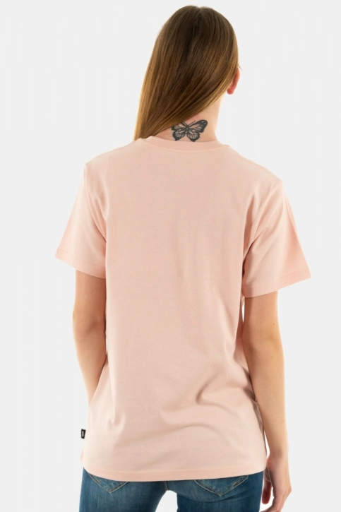 tee shirt vans left chest logo bql1 rose smoke