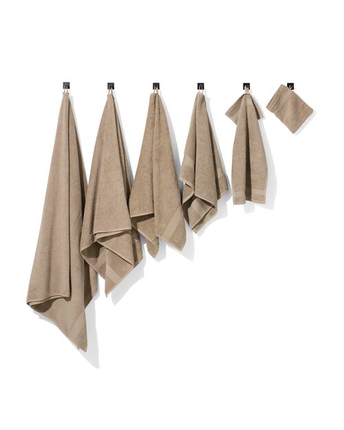 gant de toilette de qualité épaisse taupe