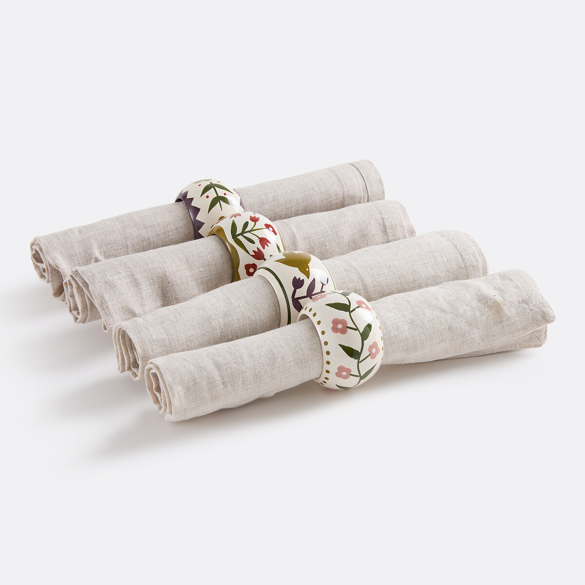 LA REDOUTE INTERIEURS<br>Conjunto de 4 bandejas de servir Anselm em madeira de mangueira