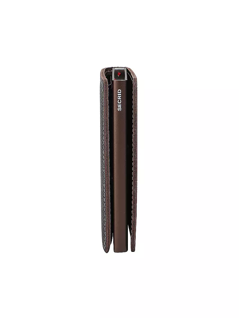SECRID Geldbörse - Slimwallet Saffiano Brown braun