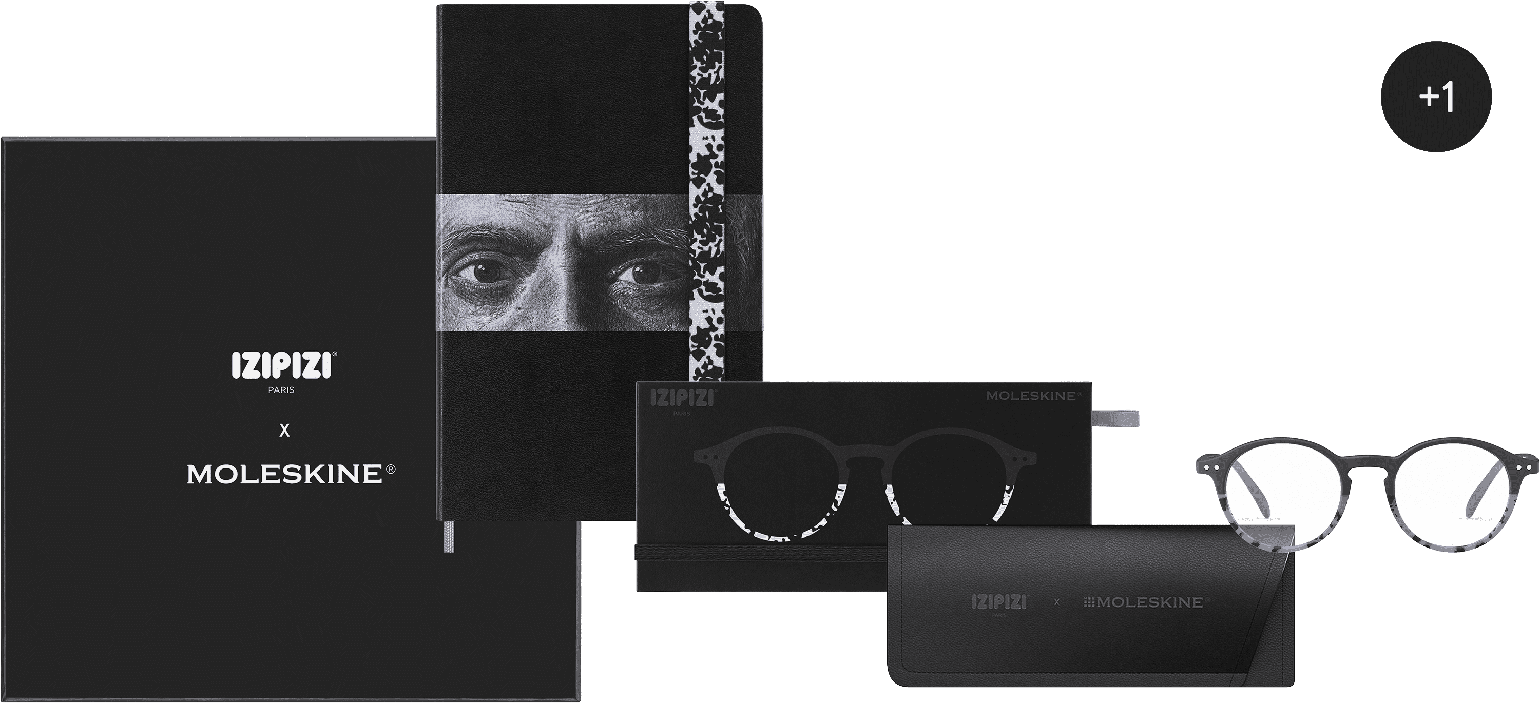 IZIPIZI x Moleskine Large Ruled Notebook and Reading Glasses