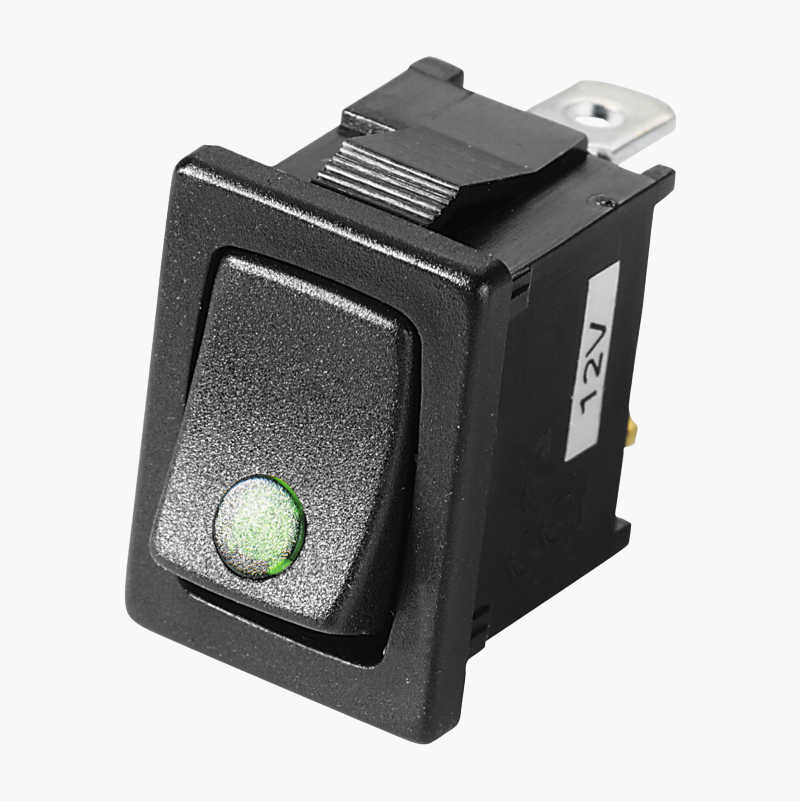 Strømbryter, kontrollampe, 12 V, 16 A