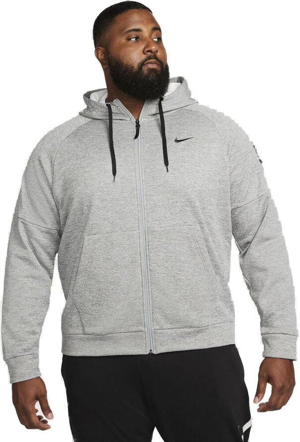 Nike Therma Fit Full Zip Fitness Haettetroje Grå