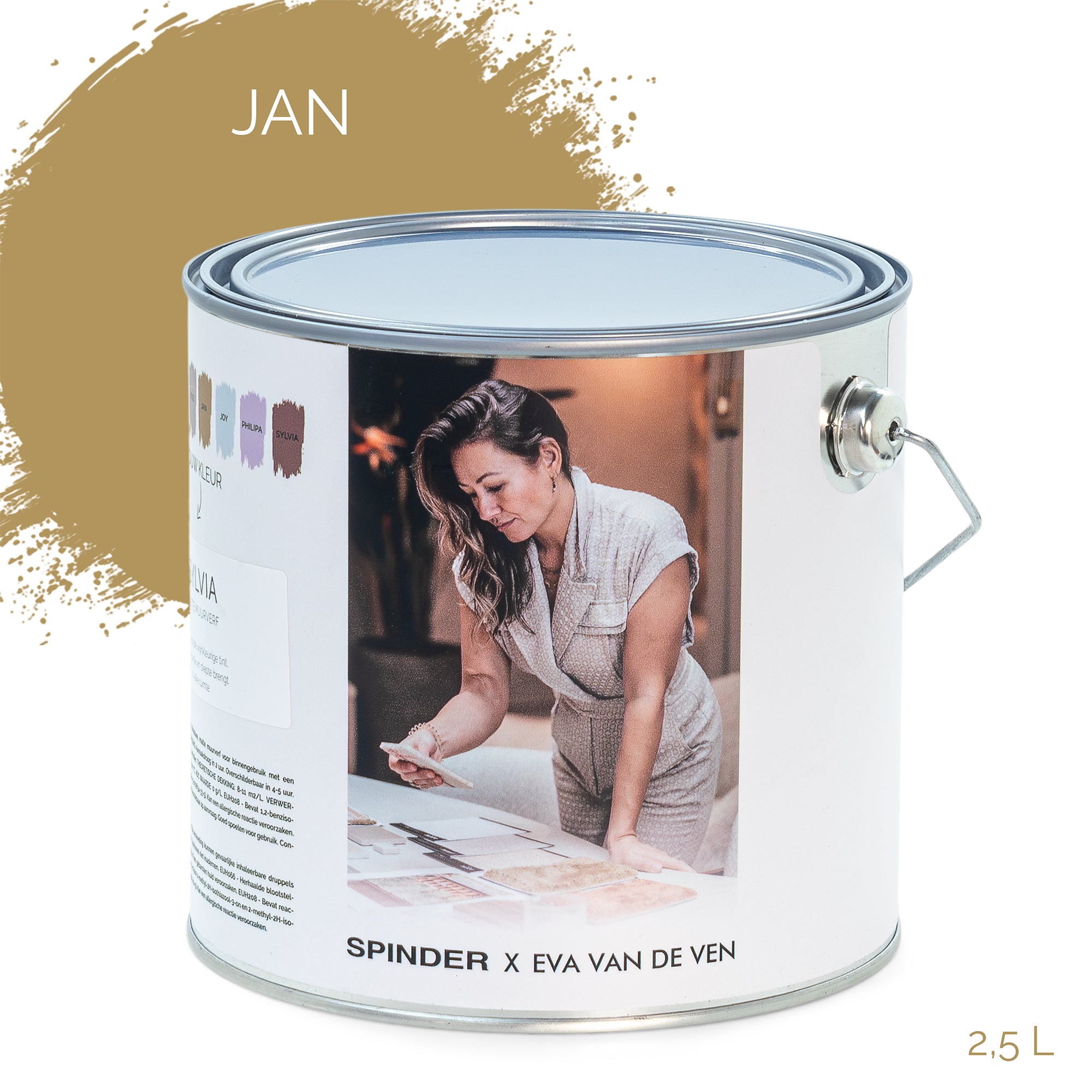 Spinder x Eva van de Ven 2,5L matte muurverf - Jan