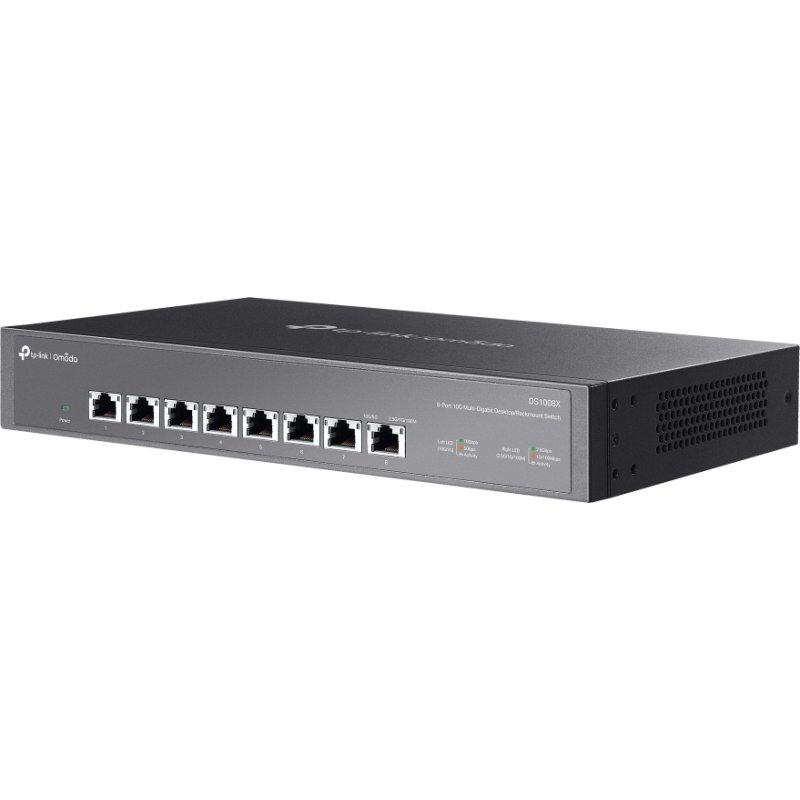 TP-Link Omada DS1008X commutateur réseau Non-géré 10G Ethernet (100/1000/10000) 1U Noir