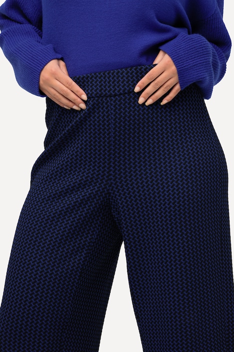 Sweat-Culotte Sienna, schmales Bein, Struktur, Elastikbund