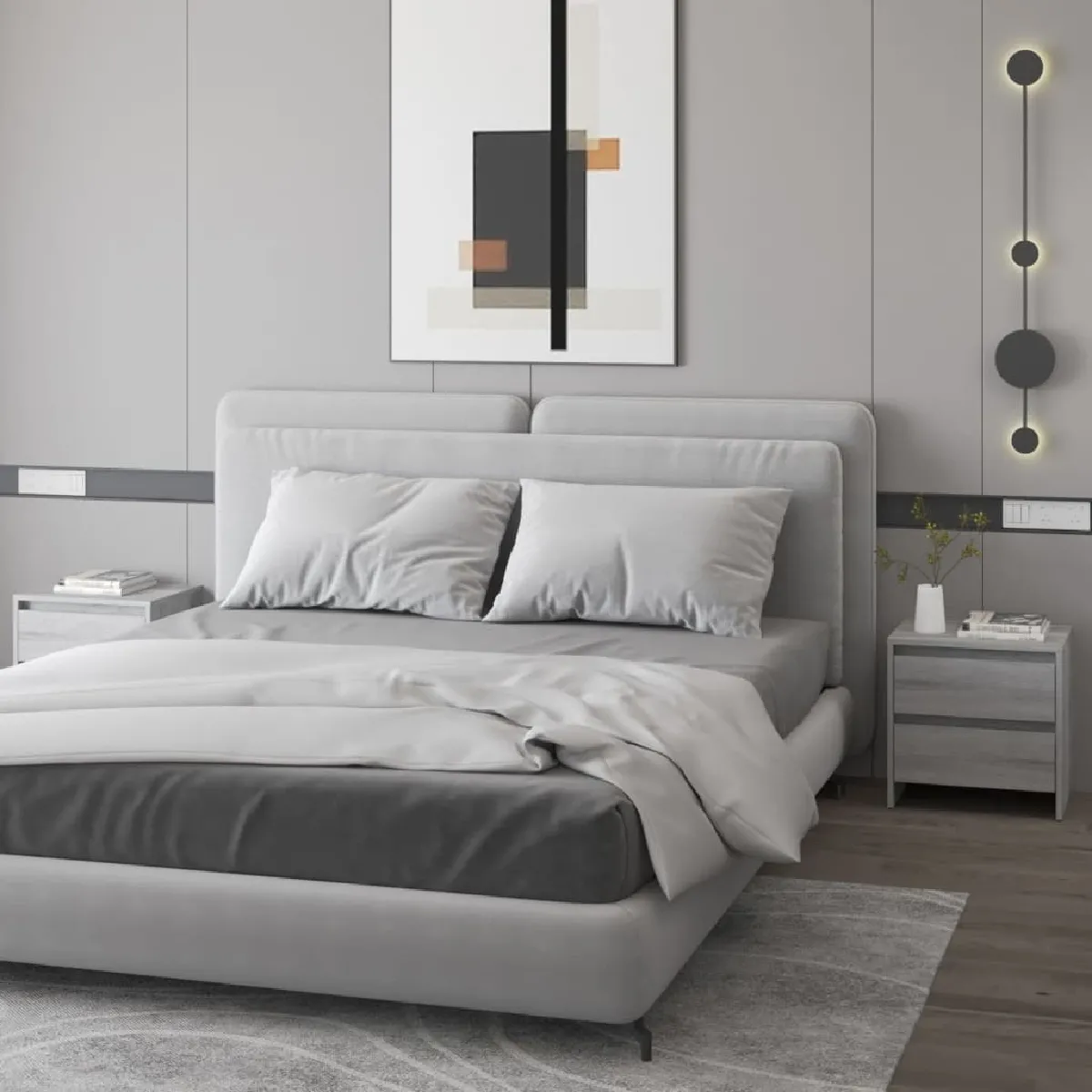 Vidaxl Tables de Chevet - Sonoma Gris