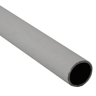 Tringle de penderie ronde acier blanc Ø1,8 x 100 cm