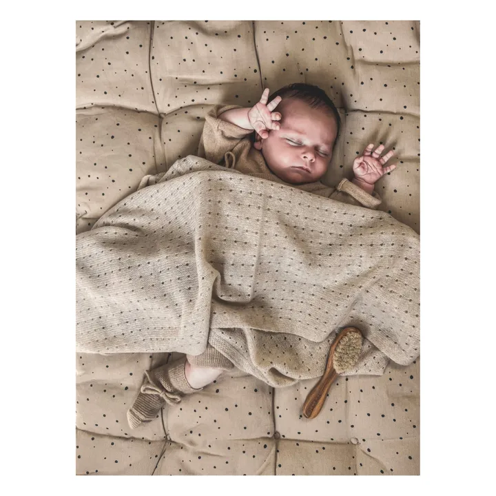 My Little Freckle Couverture Pointelle Cachemire Bio | Ecru