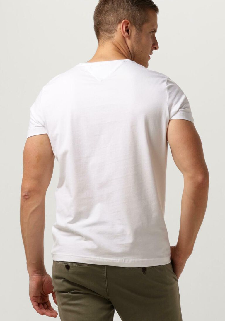 TOMMY HILFIGER witte tommy hilfiger t-shirt core stretch slim c-neck