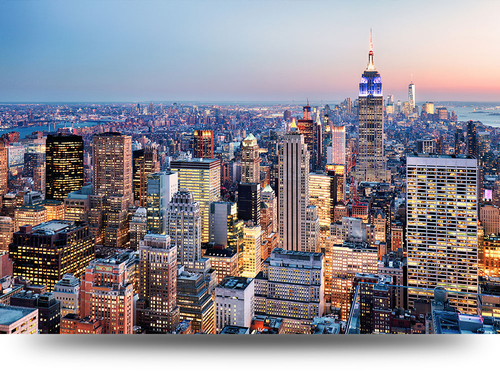 Canvas schilderij New York 60 x 40 cm