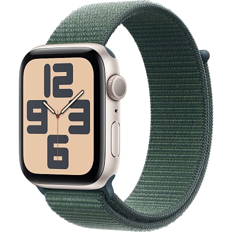 Apple Watch SE (2024) 44 mm GPS - Starlight Aluminium Sport Loop