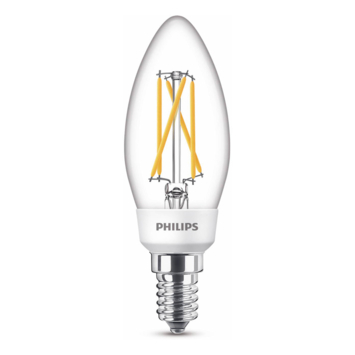 Philips LED kaars E14 40W sceneswitch filament helder