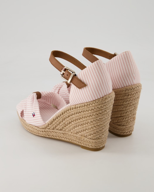 Tommy Hilfiger Seersucker High Wedges in Rosa