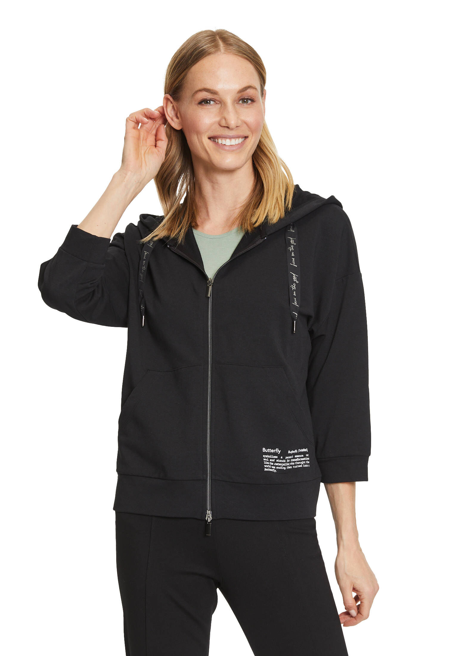 Betty Barclay| Damen Sweatjacke mit Kapuze