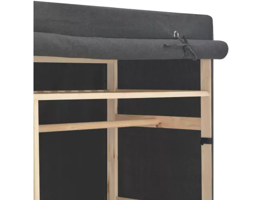 Garde-robe Gris 110 x 40 x 170 cm Tissu