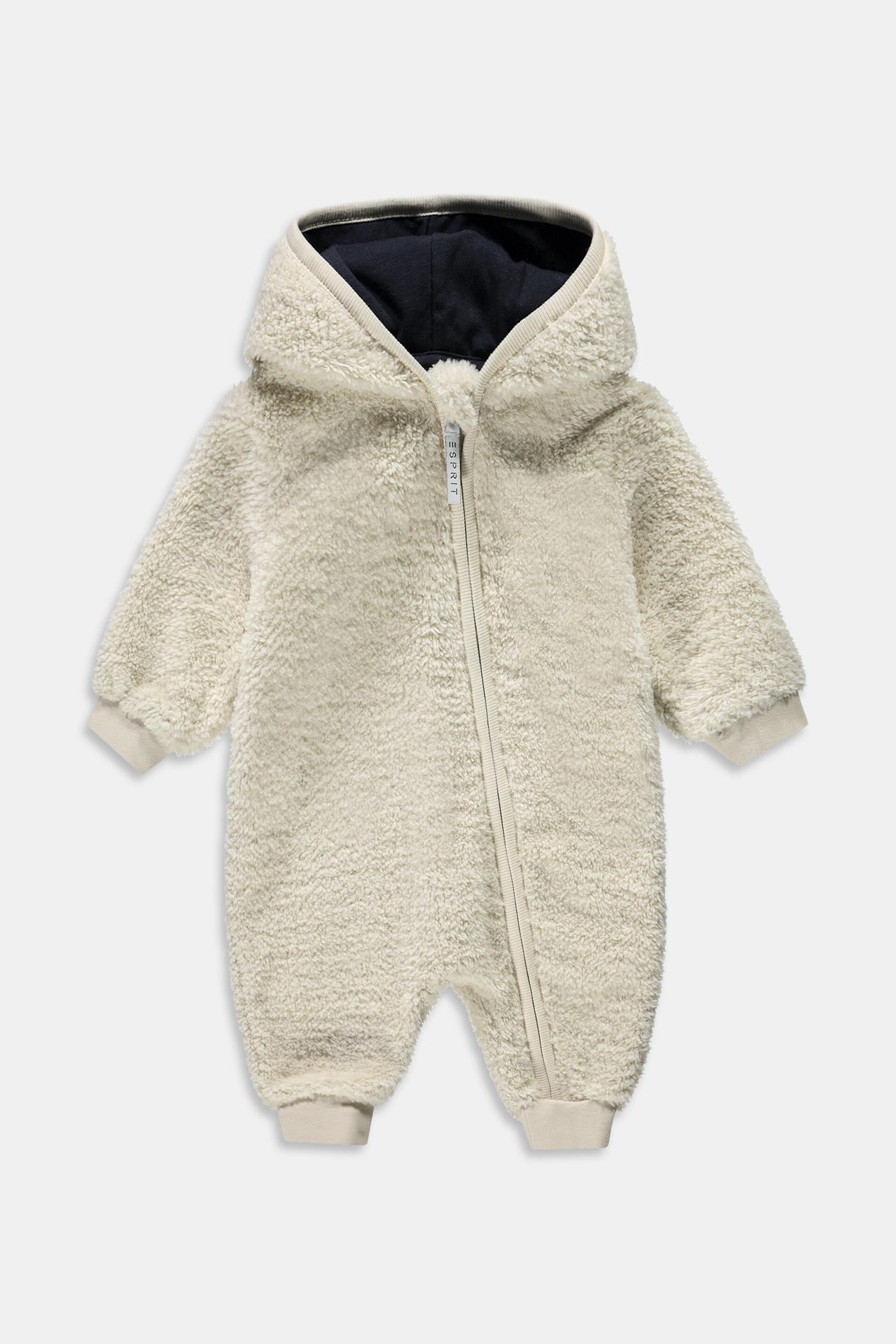 Combinaison d’hiver à capuche en fourrure synthétique