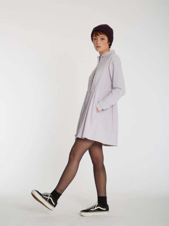 Volcom That's My Cord Dress Lavender