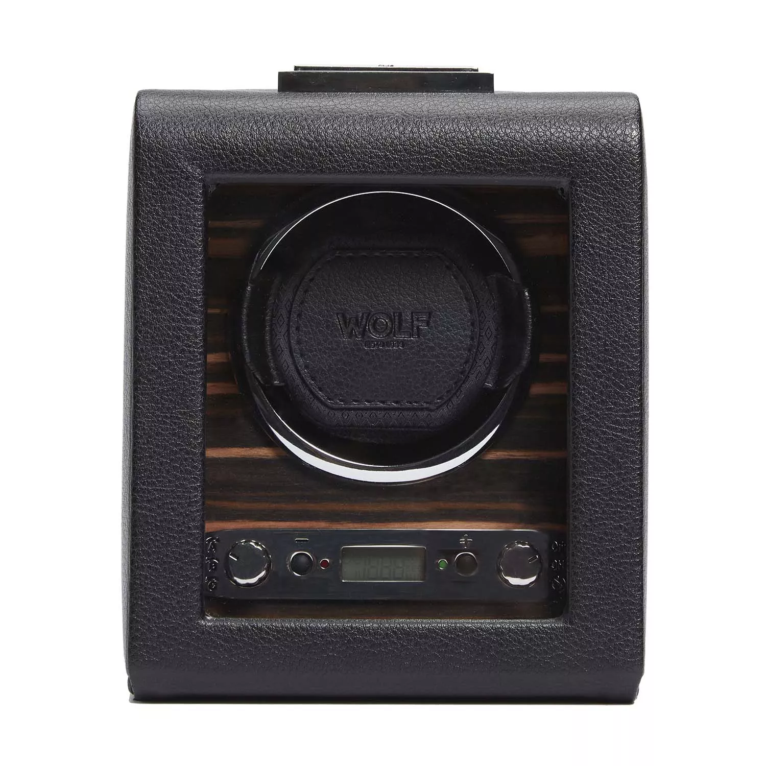 Wolf Roadster Watch Winder 1 ur Sort Imiteret Læder 457056