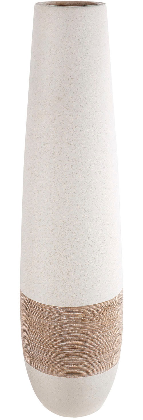 GILDE Bodenvase »Vase Olbia creme H. 66 cm«