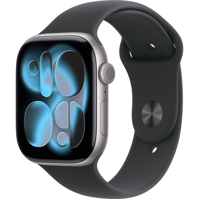 Apple Watch Series 11 OLED 46 mm Numérique 416 x 496 pixels Écran tactile Gris Wifi GPS (satellite)